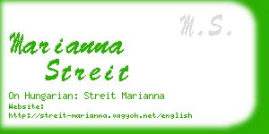 marianna streit business card